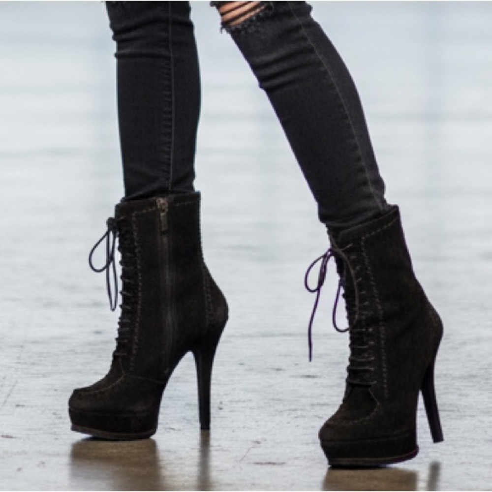 Schutz vintage style platform boots